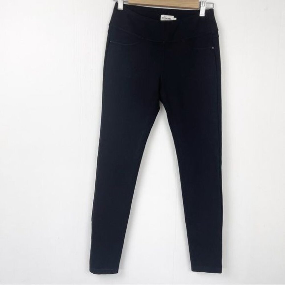 R Label the Reset Black Ponte pull on pocket contoured leggings small - Picture 2 of 9